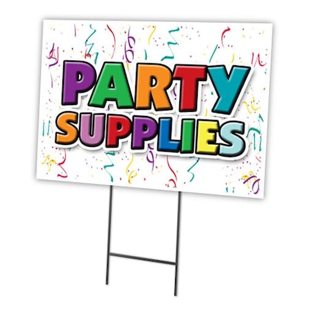 Signmission Party Supplies Yard Sign & Stake outdoor plastic coroplast window, C-1824-DS-Party Supplies C-1824-DS-Party Supplies